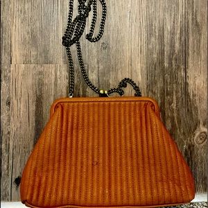 Ruched clutch bag